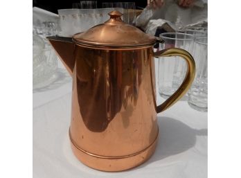 Vintage Copper & Brass Tea/coffee Pot