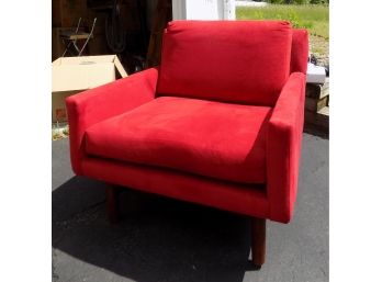 Beautiful Red Upholstered Armchair