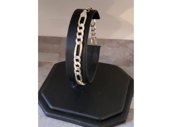 925 Sterling Silver Figaro Bracelet