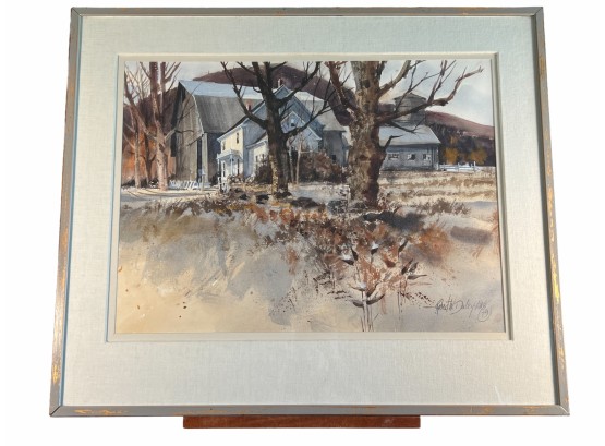 Large Robert Daley Signed Watercolor 79