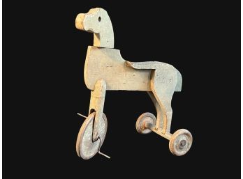 Turn Of The Century  Swedish Figural Horse Childs Bicycle