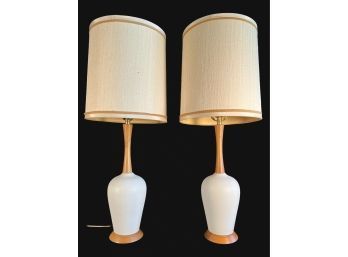 Pair Of Mid Century Modern Table Lamps