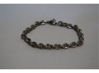 925 Sterling Silver Chain Link Bracelet 8'