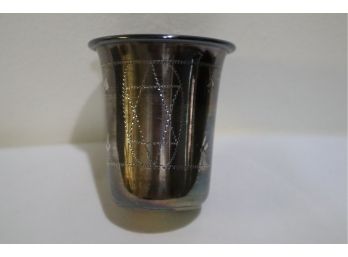 Vintage Sterling Silver Kiddush Cup 3' Tall 62 Grams Engraved