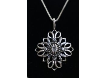 925 Sterling Silver Pendant By Carolyn Pollack Relios On 925 Sterling Italy Chain