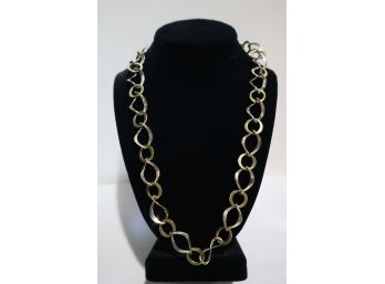 925 Sterling Silver With Brass Necklace Mexico