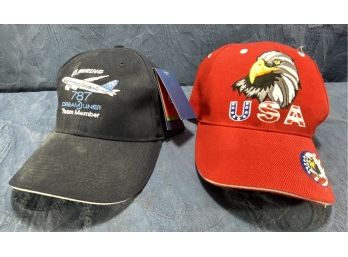Boeing & USA Base Ball Hat