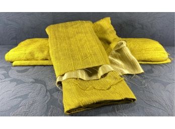 Fabric - Yellow/green Slubbed
