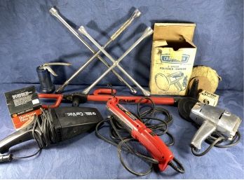 Automoble, Car Tools -  Oil Can, Polisher/sander, Car Vac, Hand Light, 4 Way Lug Wrench & More