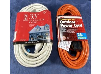 25' & 33' Electrical Extension Cords - Never Used