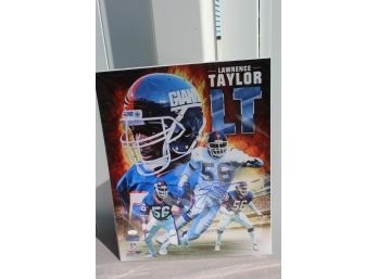 Lawrence Taylor  - NY Giants Signed Piece With COA