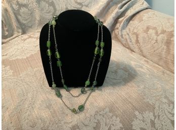 Shades Of Green Necklace - Lot #24