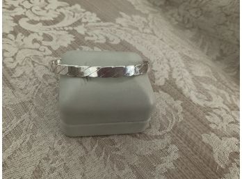 Vintage Sterling Silver Bangle Bracelet - Lot #17