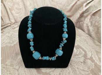 Turquoise Stone Necklace - Lot #1