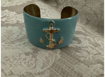 Wimberly Cuff Centered With Gold Tone Anchor - Lot #12