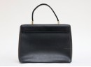 Salvatore Ferragamo Leather Top Handle Bag With A Gold Gancini Clasp No E218791