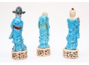 3 Ancient Chinese Elder Sculptures