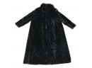 Stunning Women Full Length Fur Chevon Coat