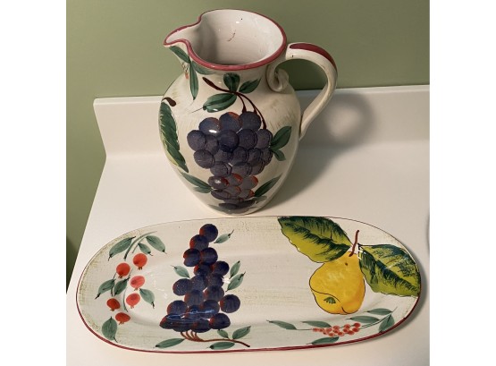 Two Pieces Of Italian Pottery
