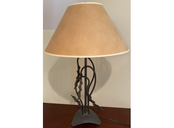 Metal Base Leaf Lamp