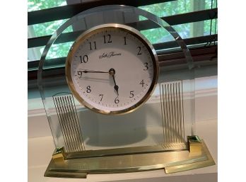 Seth Thomas Glass Mantle Clock