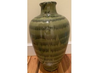 Large Green Pottery Vessel