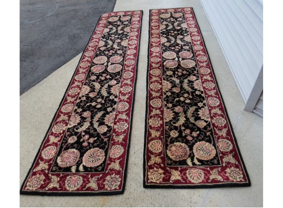Matching Pair Of Indian/pakistani Runners 120' X 29' In Length, Fully Backed/lined