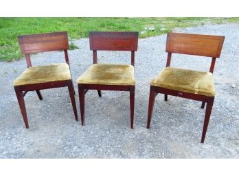 Lot Of 3 Danish Modern Style Dining Chairs