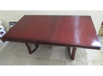 Mid-Century Chinese Mahogany Dining Table - Matches Dining Hutch & Server Listed Separately