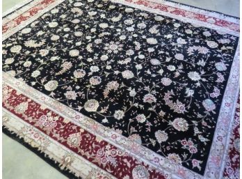 Room Sized Persian Floral Pattern Rug - Matches The Larger One In This Sale - 96' X 128' (8ft X 10.5ft)