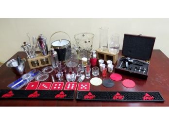 Everything A Home Based Bar Might Need Or Desire, Ice Buckets, Cocktail Shakers, Shot Glasses & More