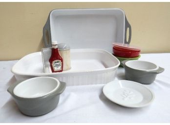 A Grouping Of Corning & Caphalon Essentials Cookware