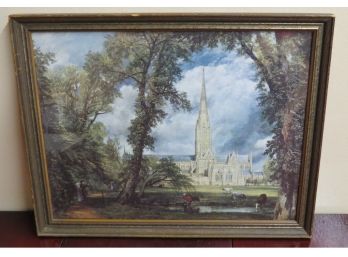 Early 20th C. Print - Salisbury Cathedral By British Painter John Constable