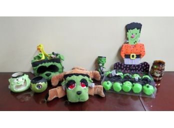 Frankenstein Collection - Soft Plush Toys, Bobblehead Frankenstein, Halloween Lights, Etc.