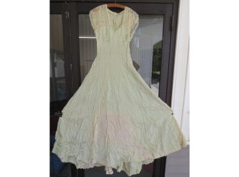 Mother's Wedding Dress C.1949 - Pale Green