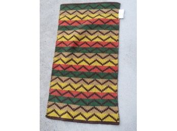 Modern Navajo Style Woven Throw Rug Bright Colors