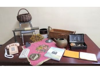 Mixed Country/decorating Lot Of Vintage Items & Antiques