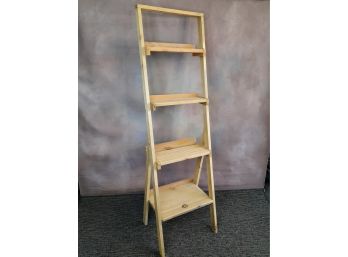 Custom Made Cedar Ladder Shelf