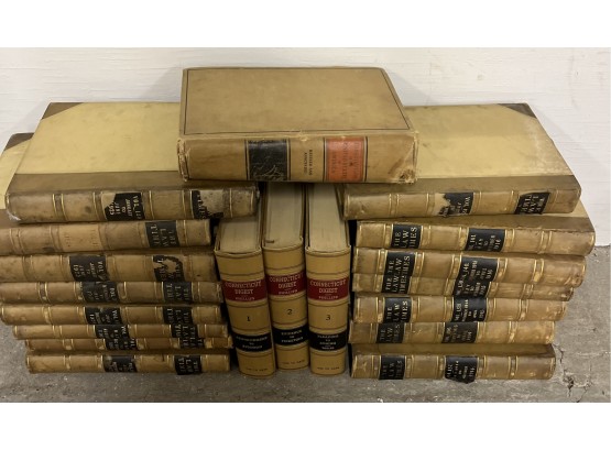 Eighteen Vintage Law Books