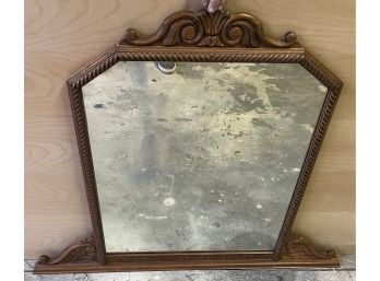 Circa 1920 English Oak Mirror