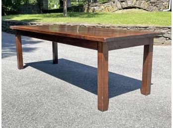 A Large Bespoke Exotic Hardwood Dining Table