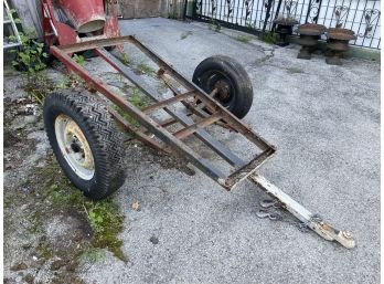 A Home Made Flatbed Trailer