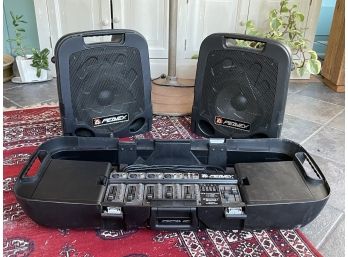 A Peavy Sound System - Powered Speakers, Mixing Board, And More!