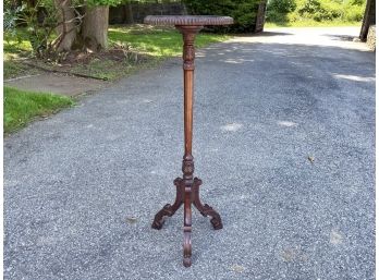 A Mahogany Pedestal Or Plant Stand