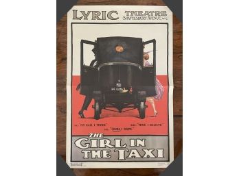 A Vintage Movie Poster, 1937, THE GIRL IN THE TAXI, British