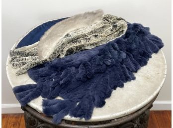 Authentic Chinchilla Scarves And A Sheared Mink Collar