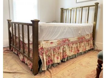 An Early 20th Century Brass Full Size Bedstead