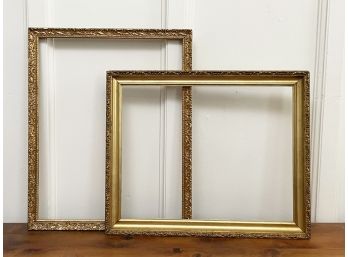 A Pair Of Gilt Wood Frames