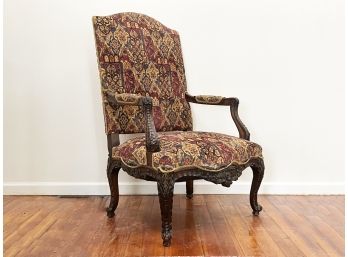 An Antique Tapestry Upholstered Armchair