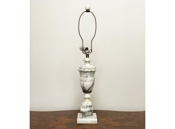 An Antique Marble Urn Form Lamp